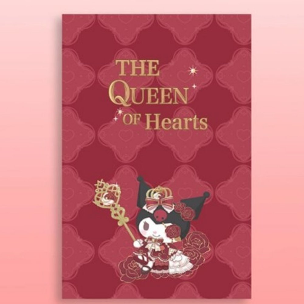 Sanrio Kuromi Notebook / Diary / Journal Bound Magenta Queen of Hearts Kawaii